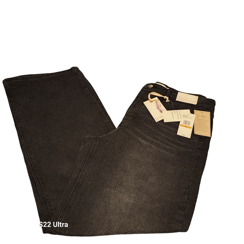 Jessica Simpson Black Relaxed Straight Leg Jeans Size 29